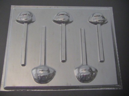 390sp Dorie the Explorer Face Chocolate or Hard Candy Lollipop Mold